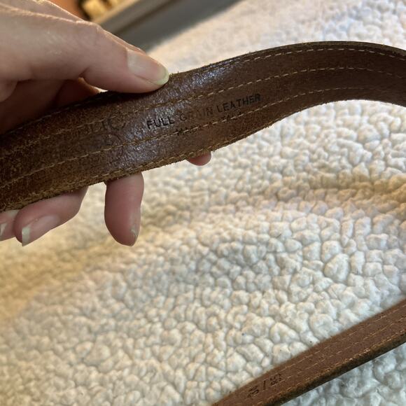 Banana Republic Men’s Full Grain Solid Leather Belt Brown Size 34 - Picture 12 of 14
